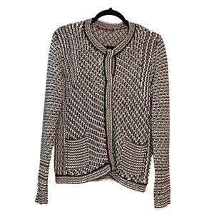 Comptoir des Cotonniers Cardigan Sweater Jumper Loose Knit sz XL Snap Closure